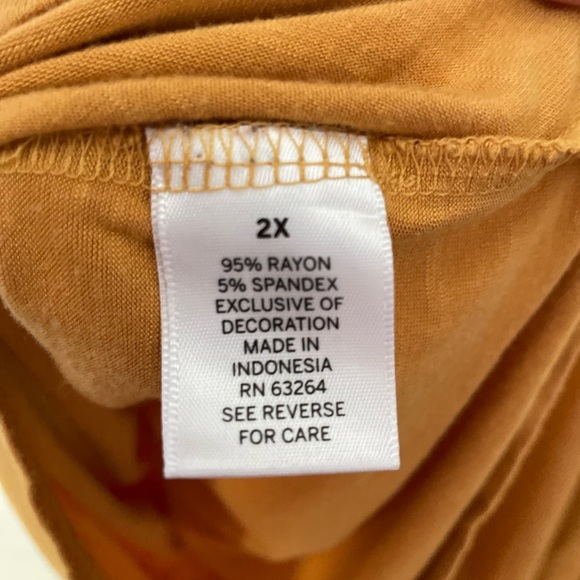 ⚡️5/$15⚡️ Dress Barn | Mustard Yellow Blouse | 2X - Picture 2 of 7